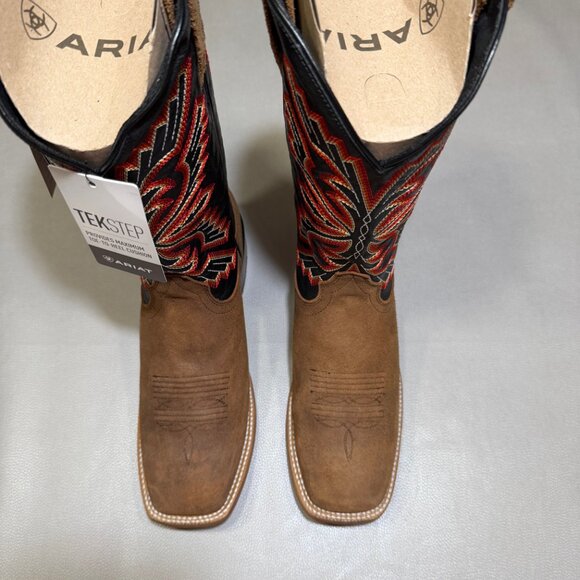 ARIAT Men's Sting Cowboy Boot, Bayou Black/Weathered Wicker, 11 Wide - Picture 6 of 11